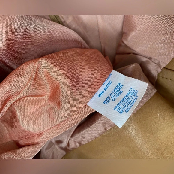 VINTAGE - Tan 1980s High Waisted Leather Suede Pencil Skirt - Picture 9 of 12